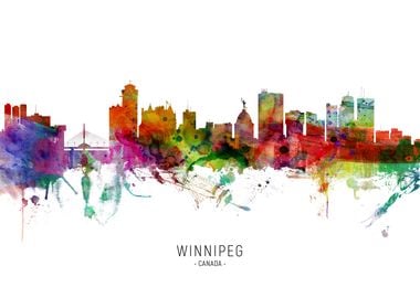 Winnipeg Canada Skyline