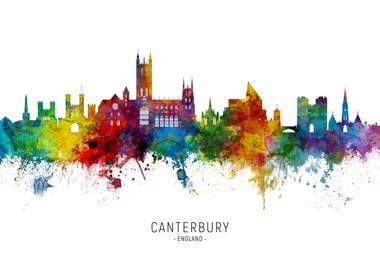 Canterbury England Skyline