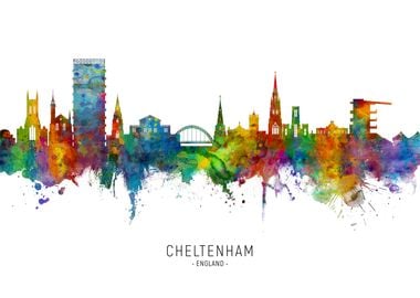 Cheltenham England Skyline