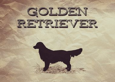 Retro Golden Retriever