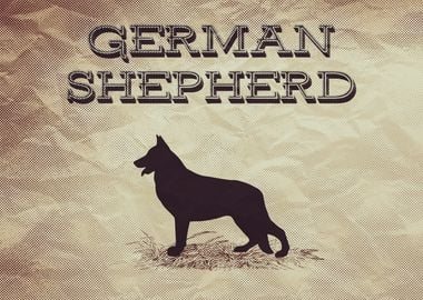 Retro German Shepherd