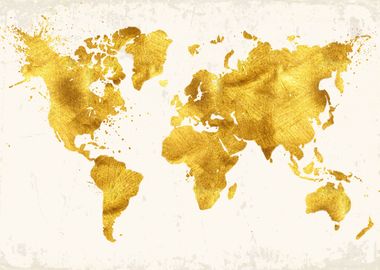 24 Karat World Map