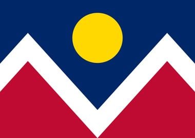 Denver Flag Colorado USA