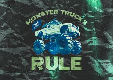 Monster Trucks Rule Retro