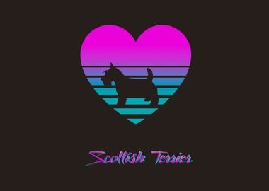 Scottish Terrier Vaporwave