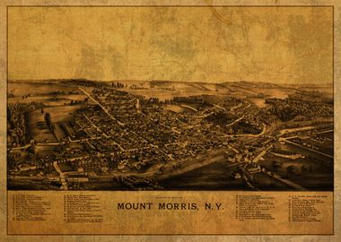 Mount Morris New York Map