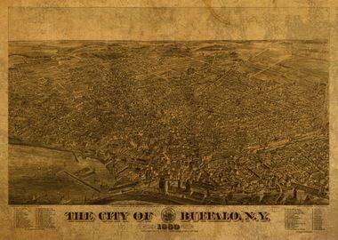 Buffalo New York Map 1880