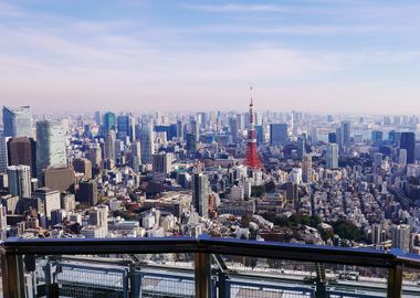 Tokyo Tower Cityscape