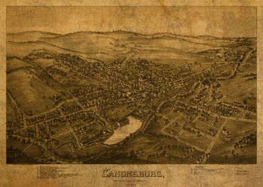 Canonsburg PA Map 1897