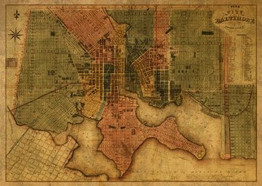 Baltimore Map 1836