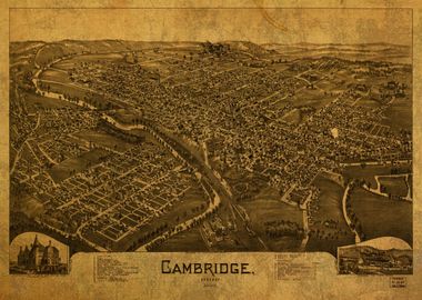 Cambridge Ohio Map 1899