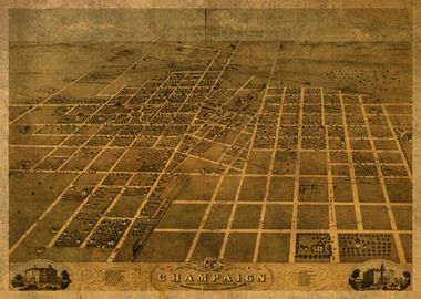 Champaign Illinois Map