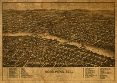 Rockford Illinois City Map