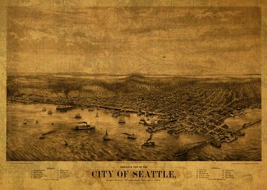 Seattle Map 1878