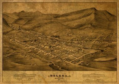 Helena Montana Map 1875