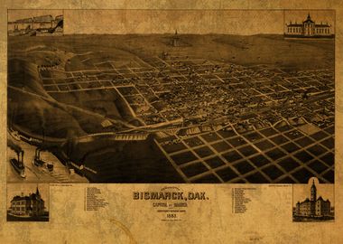 Bismarck North Dakota Map