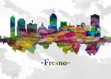 Fresno California skyline