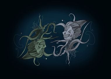 Sea monsters dark art