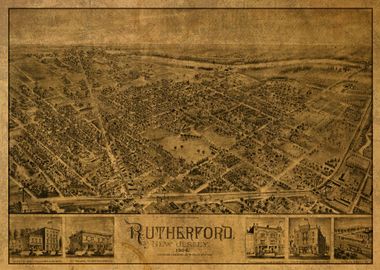 Rutherford New Jersey Map