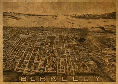 Berkeley City Map 1909