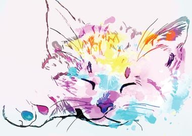 Watercolor Cat