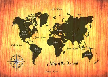 World Map Of The Earth