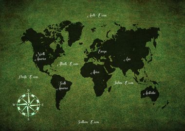 World Map Of The Earth