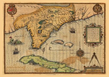 Map of Florida 1591