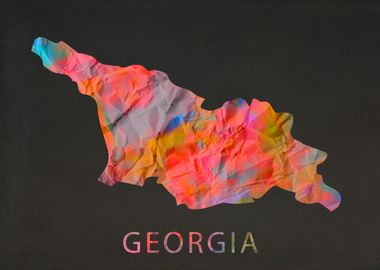 Georgia Tie Dye Map