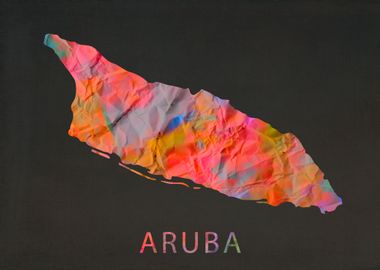 Aruba Map Tie Dye