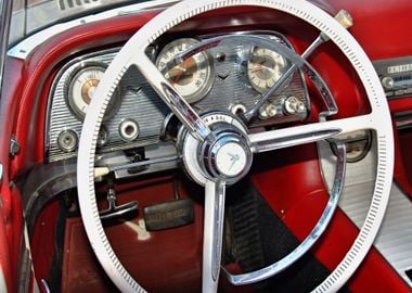 Vintage US Car dashboard