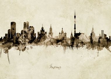 Moscow Russia Skyline