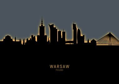 Warsaw Poland Skyline