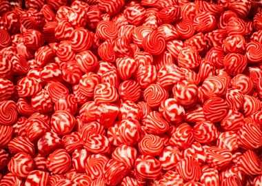 Red and white sweets