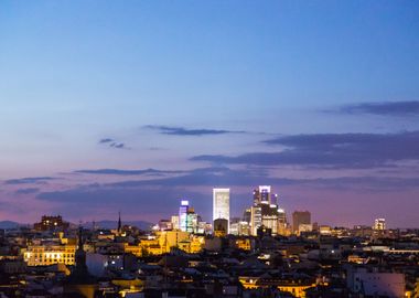 Sunset over Madrid