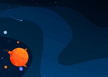 Space abstract background