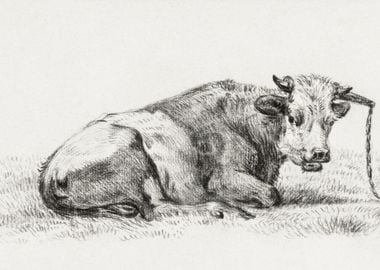 Lying Cow 1825 By Jean Ber