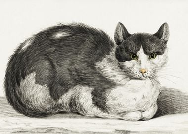 Reclining Cat 1800 By Jean