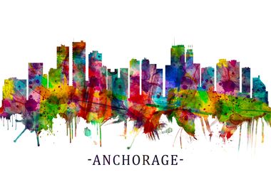 Anchorage Alaska skyline