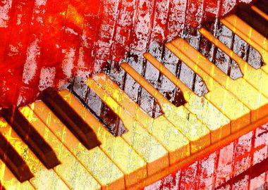 Piano art print 12