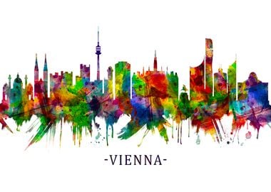 Vienna Austria Skyline