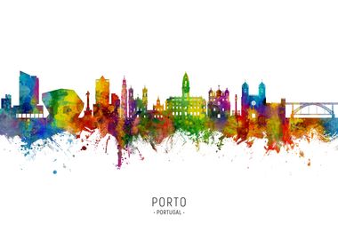 Porto Portugal Skyline