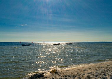 Calm sea evening