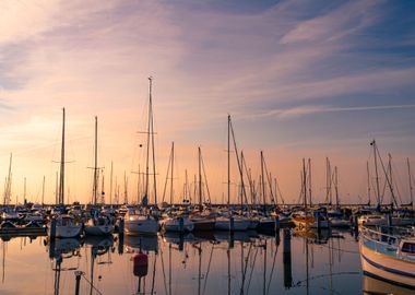 Sopot Harbor at sunrise