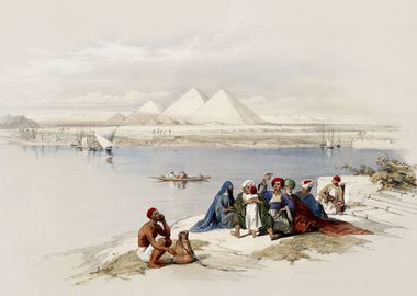 Pyramids of Giza 1849