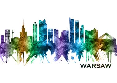 Warsaw Poland Skyline