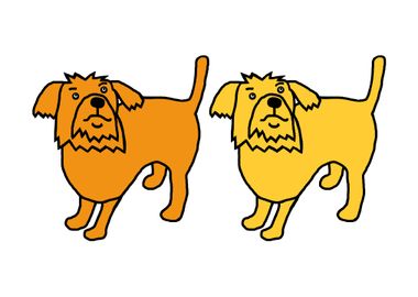 Gold and Yellow Dogs