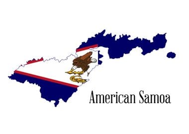 American Samoa Outline Map