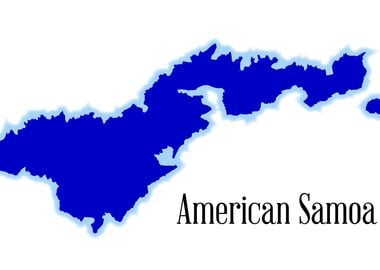 American Samoa Outline Map