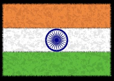 Flag of India Grunge